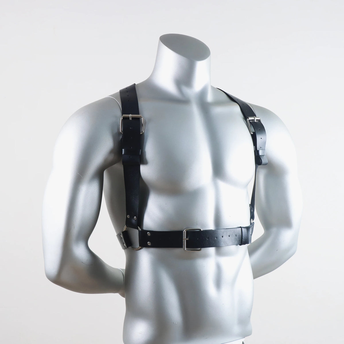 Punk Women Waist Belts PU Leather Fashion Body Chain Belt Circle Rave Accessories Belt Adjustable Gothic