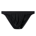 2025 new Solid color men's briefs one-piece low waist triangle breathable youth underwear solid color loose pants D2024