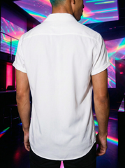 Men's Plus Size Casual Short Sleeve Button Down Shirt