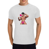 Men's cotton pop art print tops