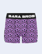 Abstract Heart Pattern Men's Boxer Briefs - Bara Bros