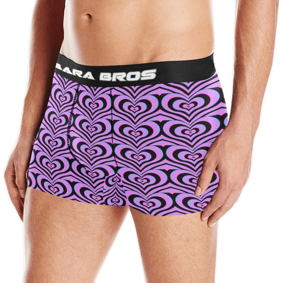 Abstract Heart Pattern Men's Boxer Briefs Secondary image