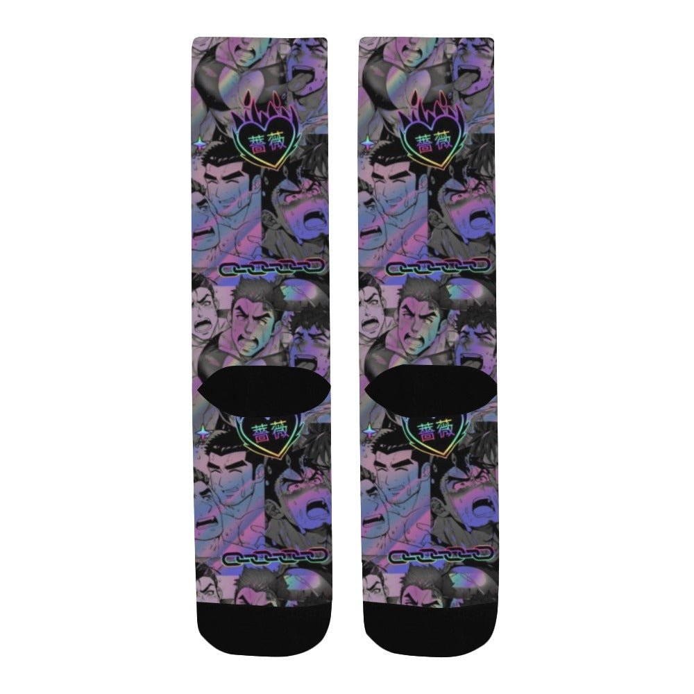 Anime Ahegao Bara Art Socks Secondary image