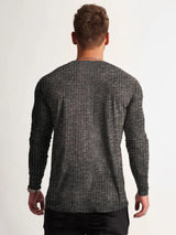 back view – Men's Round Neck Long Sleeve T-Shirt | Bara Bros