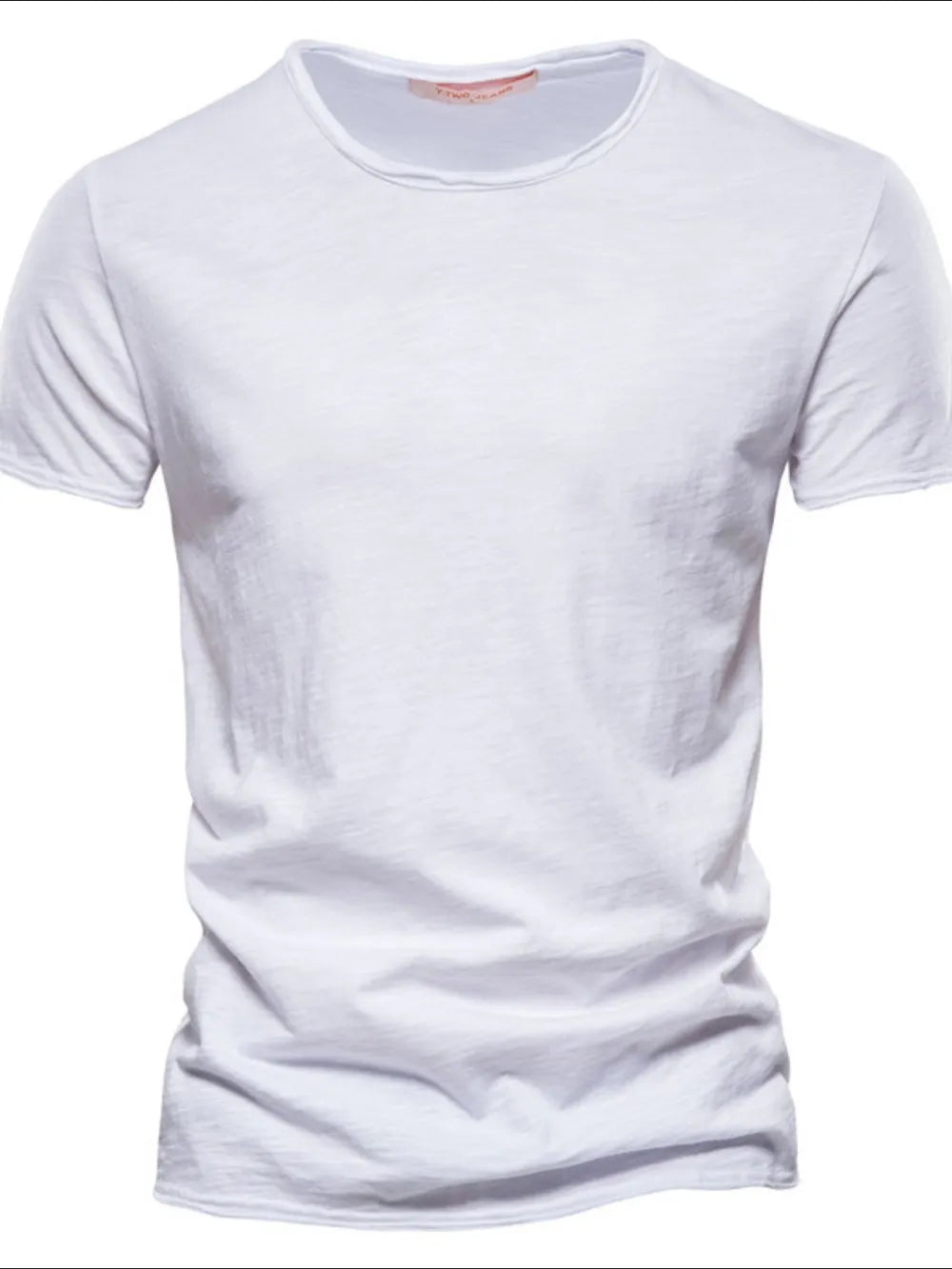 model wearing – Men's Full Size Round Neck Short Sleeve T-Shirt Plus Size | Bara Bros
