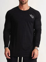 detail – Men's Round Neck Long Sleeve T-Shirt | Bara Bros