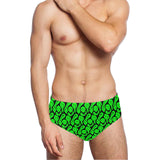 Trippy Smiley Pattern Men's Swimming Briefs