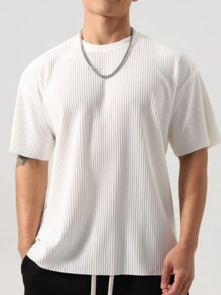 Men's Plus Size Round Neck Half Sleeve T-Shirt