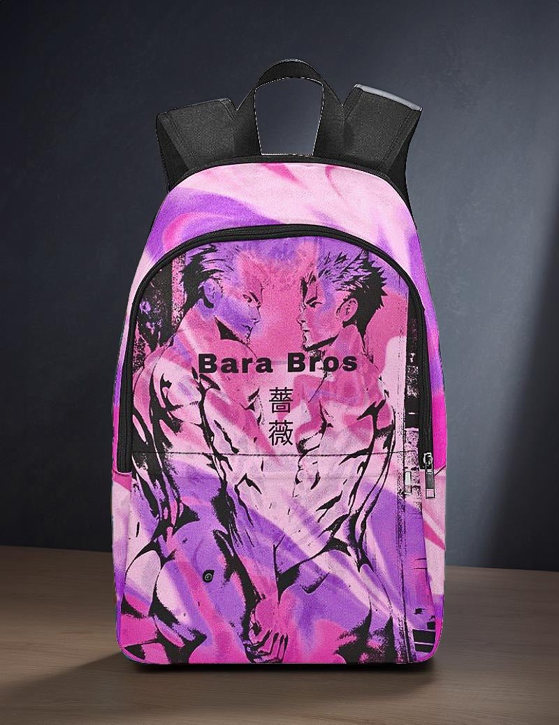 Bara Art Trippy Pink Backpack - Bara Bros Main image
