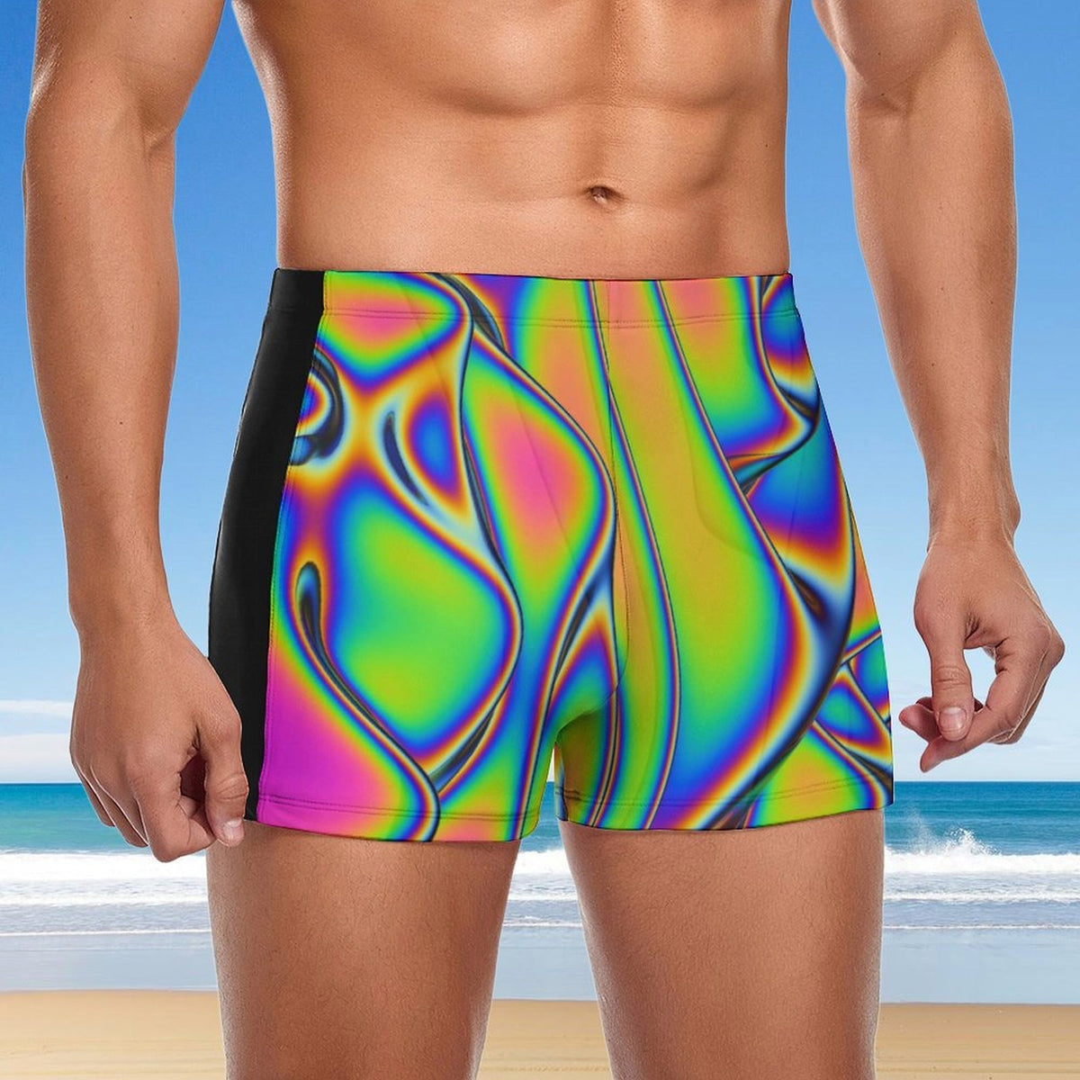 Heatwave Rainbow Men's Swimming Trunks