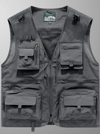 Men's Full Size Zip Up Vest Plus Size