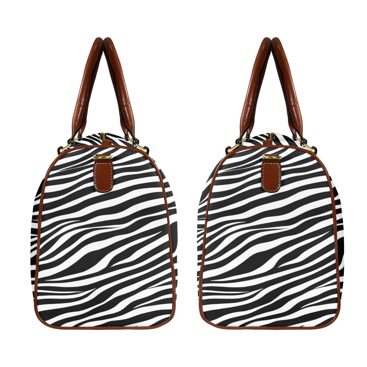 Zebra Large Capacity Travel Bag-Small (Brown Short Patch) (1737)
