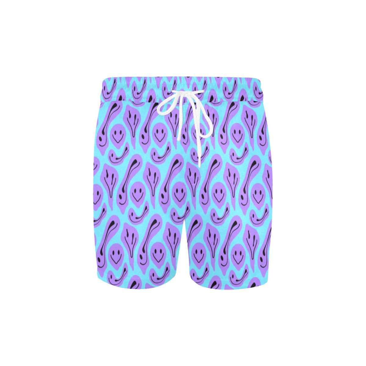 Trippy Vibes Smiley Men's Mid-Length Swim Shorts