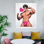 Bara Art Sexy Anime Man Print 20"x24"