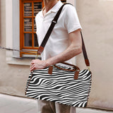 Zebra Large Capacity Travel Bag-Small (Brown Short Patch) (1737)