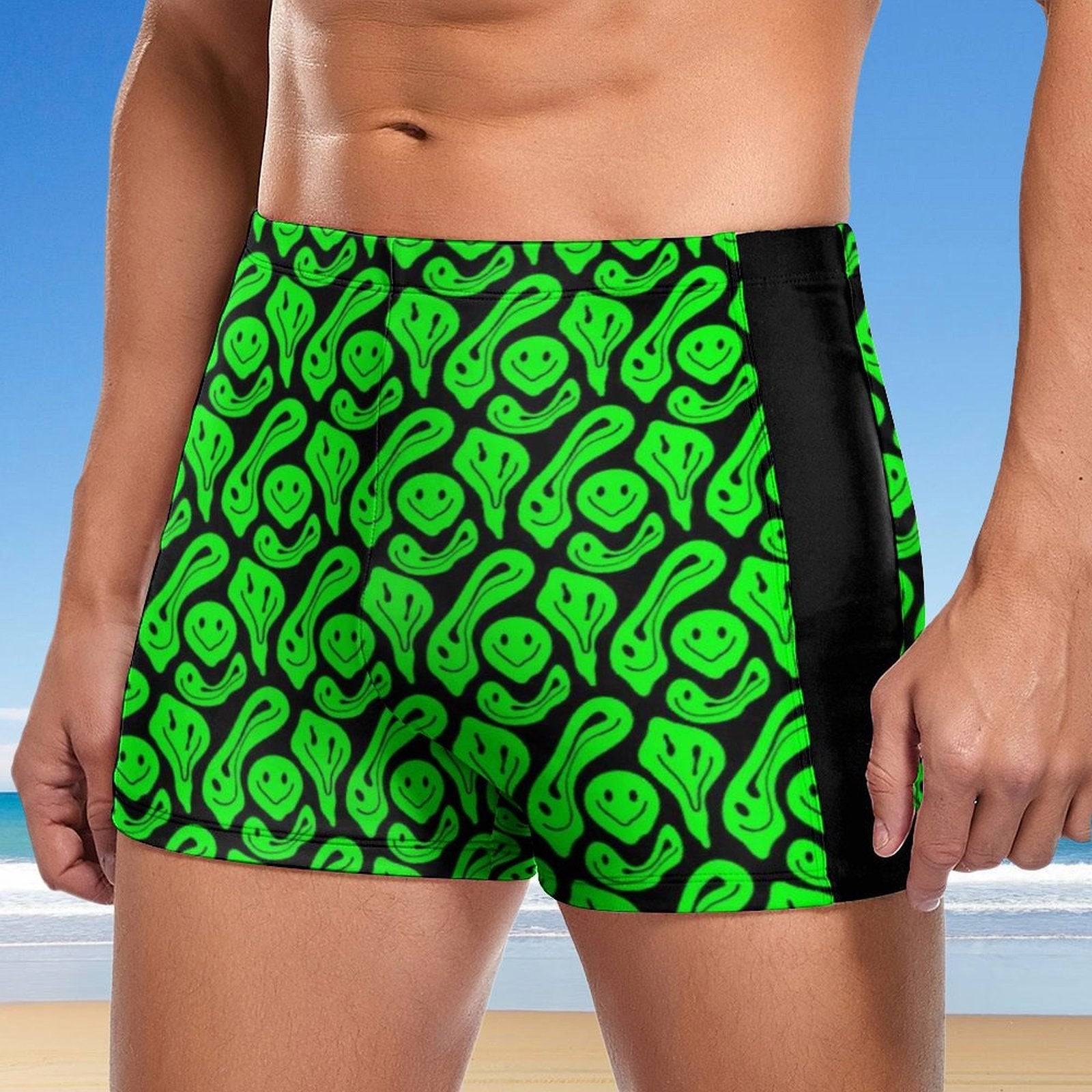 Trippy Smiley Men's Swimming Trunks Secondary image