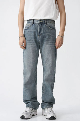 Mid Rise Men's Jeans with Pockets