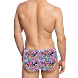Men's Vaporwave Swimming Briefs – Retro Aesthetic Pool & Beach Wear