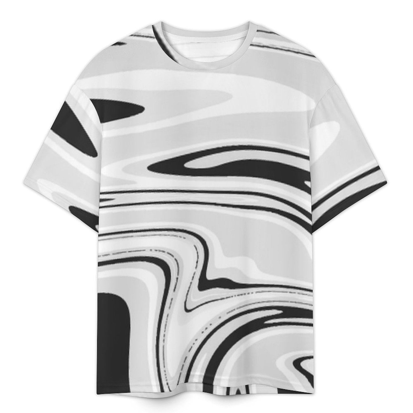 Men's Abstract Design Drop Shoulder T-Shirt – S to 5XL Secondary image