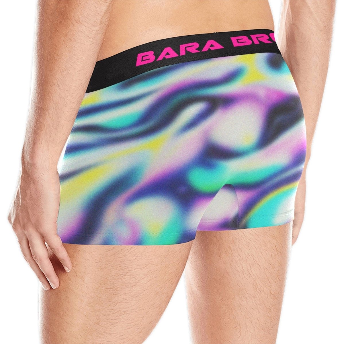 Electro Wave Paint Men's Boxer Briefs Secondary image