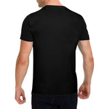 side view – Gay Vibes Black Men's T-Shirt in USA Size (Front Printing Only) | Bara Bros