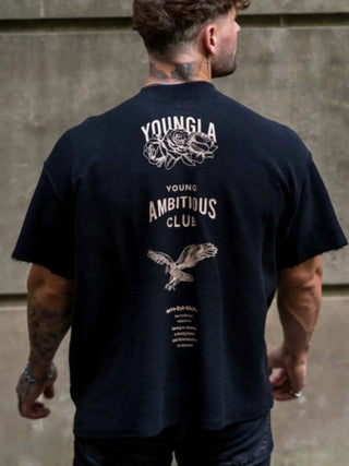 Men's Plus Size Graphic Round Neck Short Sleeve T-Shirt