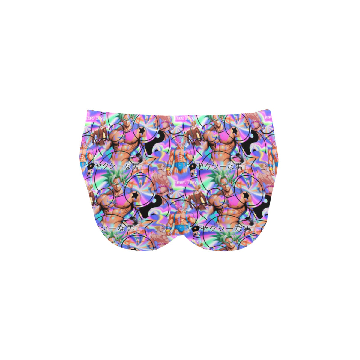 Men's Vaporwave Swimming Briefs – Retro Aesthetic Pool & Beach Wear