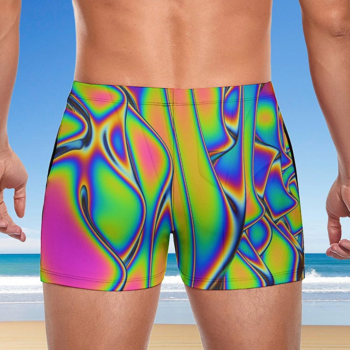 Heatwave Rainbow Men's Swimming Trunks