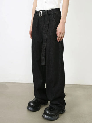 Men's Loose Fit Jeans with Pockets