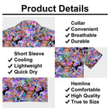 Vaporwave Men's Casual Short Sleeve Shirt