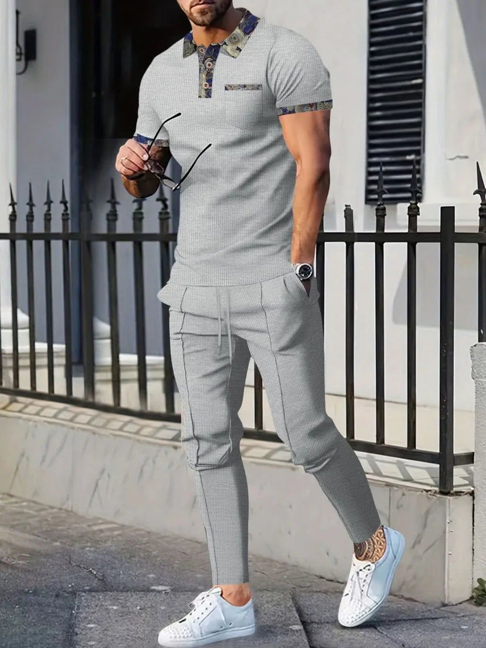 Men's polyester polo
