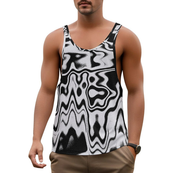 Loose-Fit Racerback Tank Top for Men