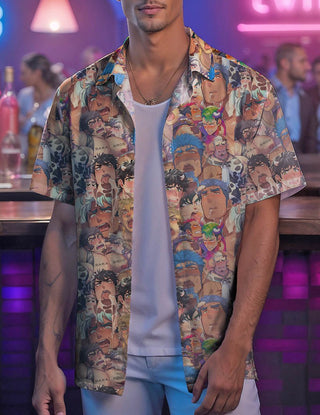 Gay Ahegao Bara Art Anime Hawaiian Shirt