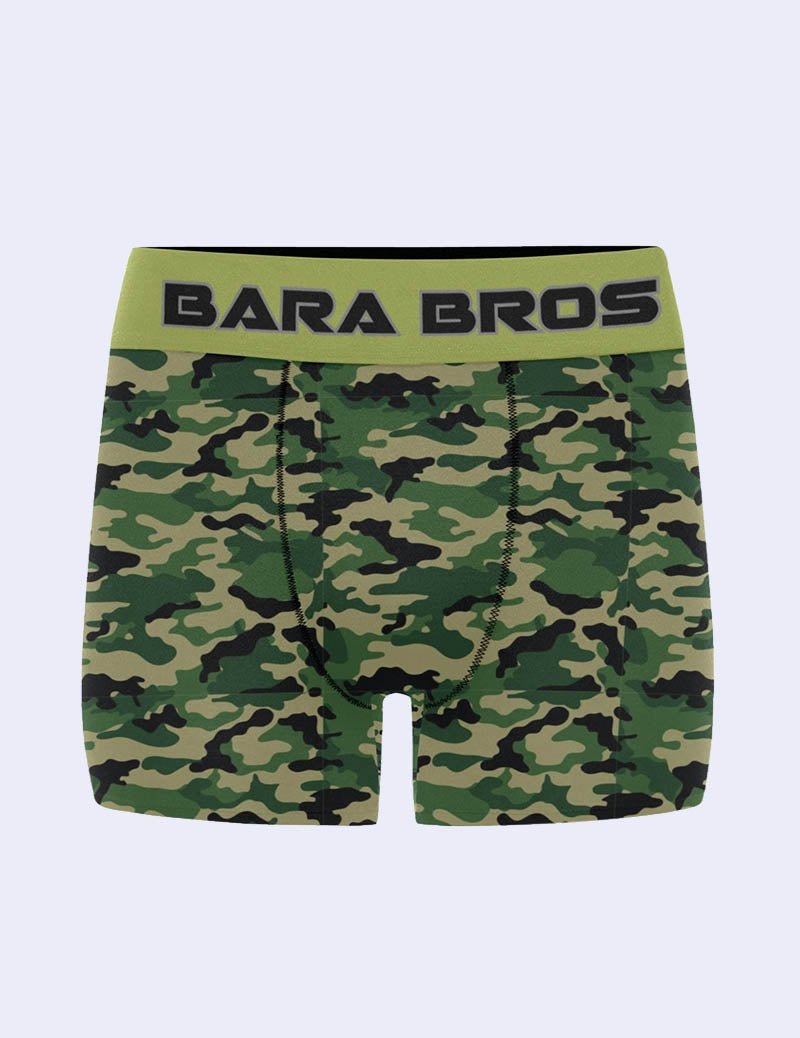 Green Camouflage Sexy Men's Boxer Briefs - Bara Bros Main image