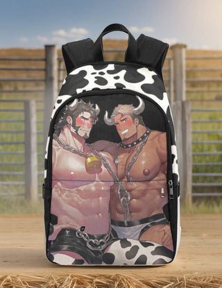 Himbos Cow Print Bara Art Backpack