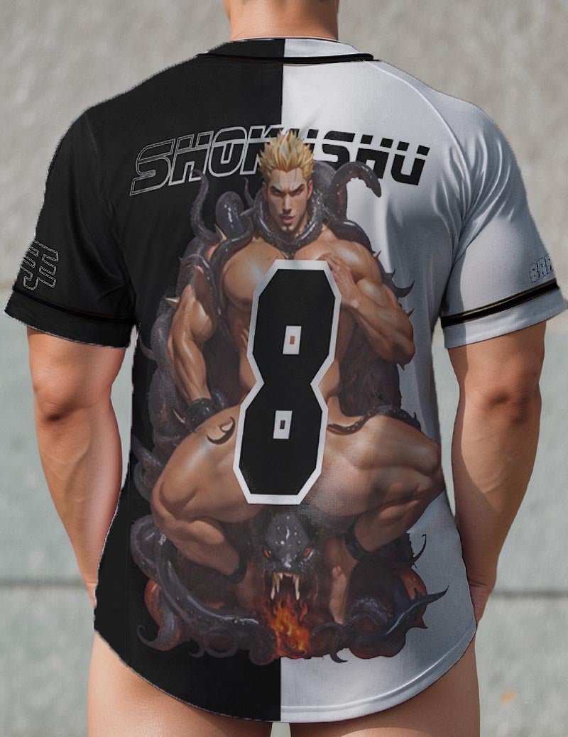 Japanese Tentacle Bara Art Baseball Jersey - Bara Bros Main image