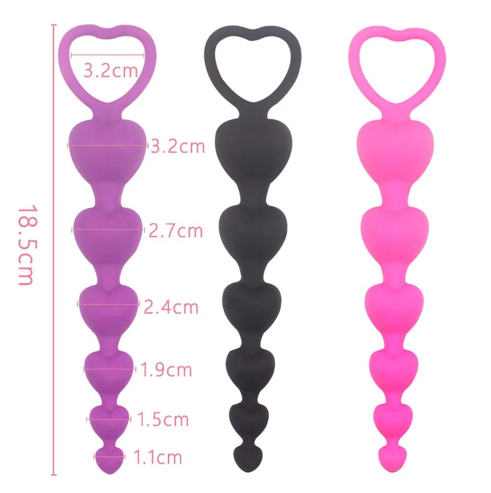 Kawaii Anal Plug Sex Toy - Silicone Anal Beads - Bara Bros