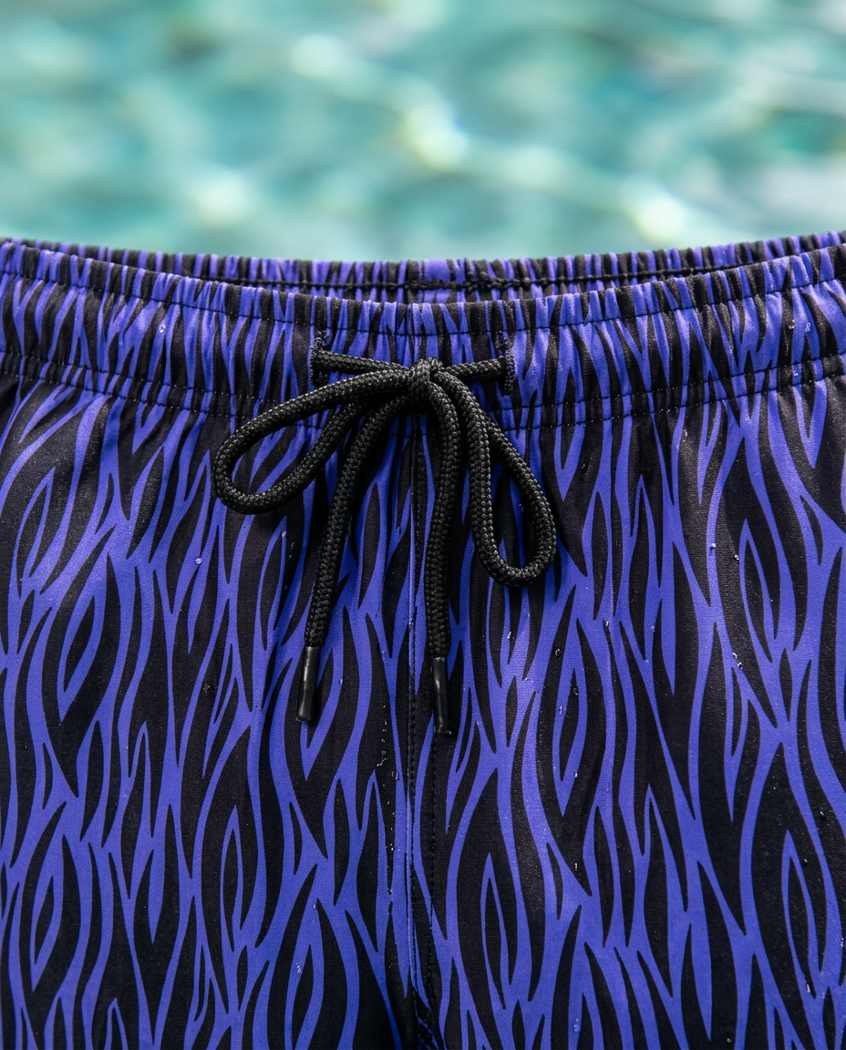 Men's white mesh beach shorts