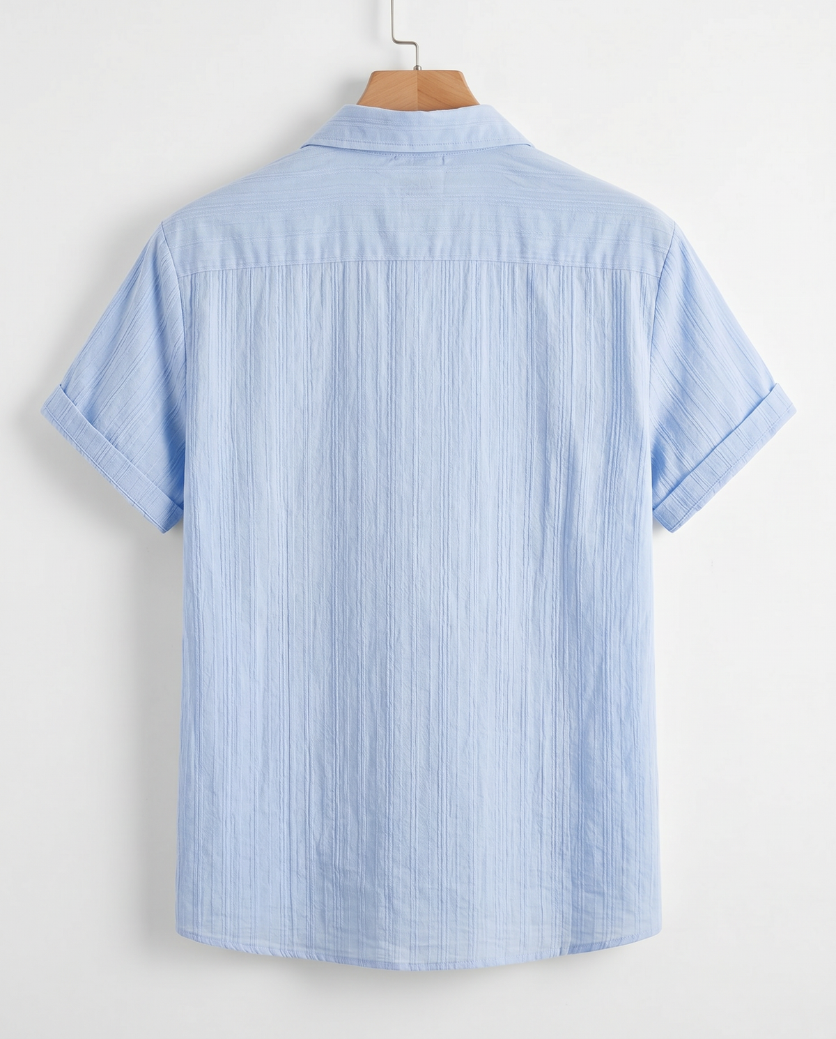 Men's Short Sleeve Button Down Shirt with Chest Pocket