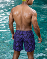 Men's white mesh beach shorts