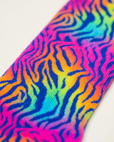 Bright Colorful Zebra Print Men's Socks