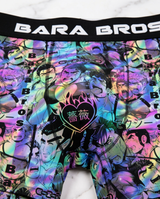 Psychedelic Rainbow Anime Bara Art Men's Boxer Briefs