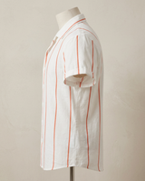 Men's Plus Size Casual Striped Short Sleeve Button Down Shirt
