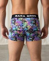 Psychedelic Rainbow Anime Bara Art Men's Boxer Briefs