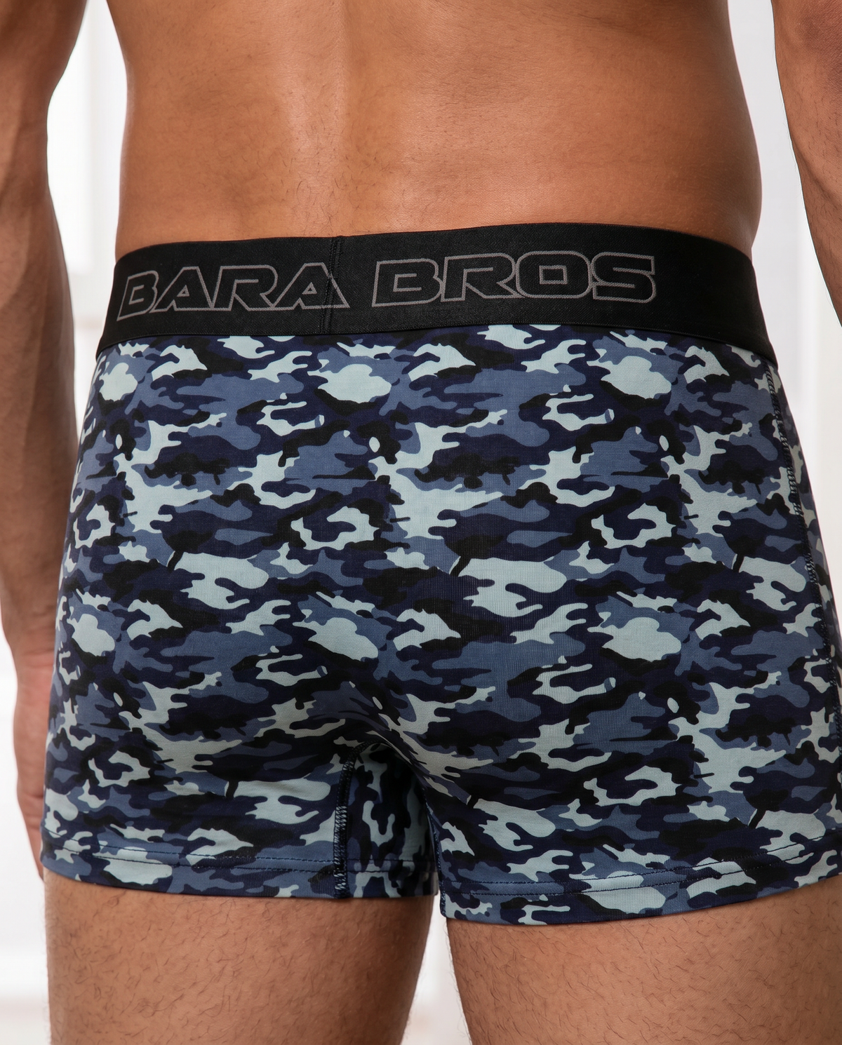 Navy Camouflage Men's Boxer Briefs