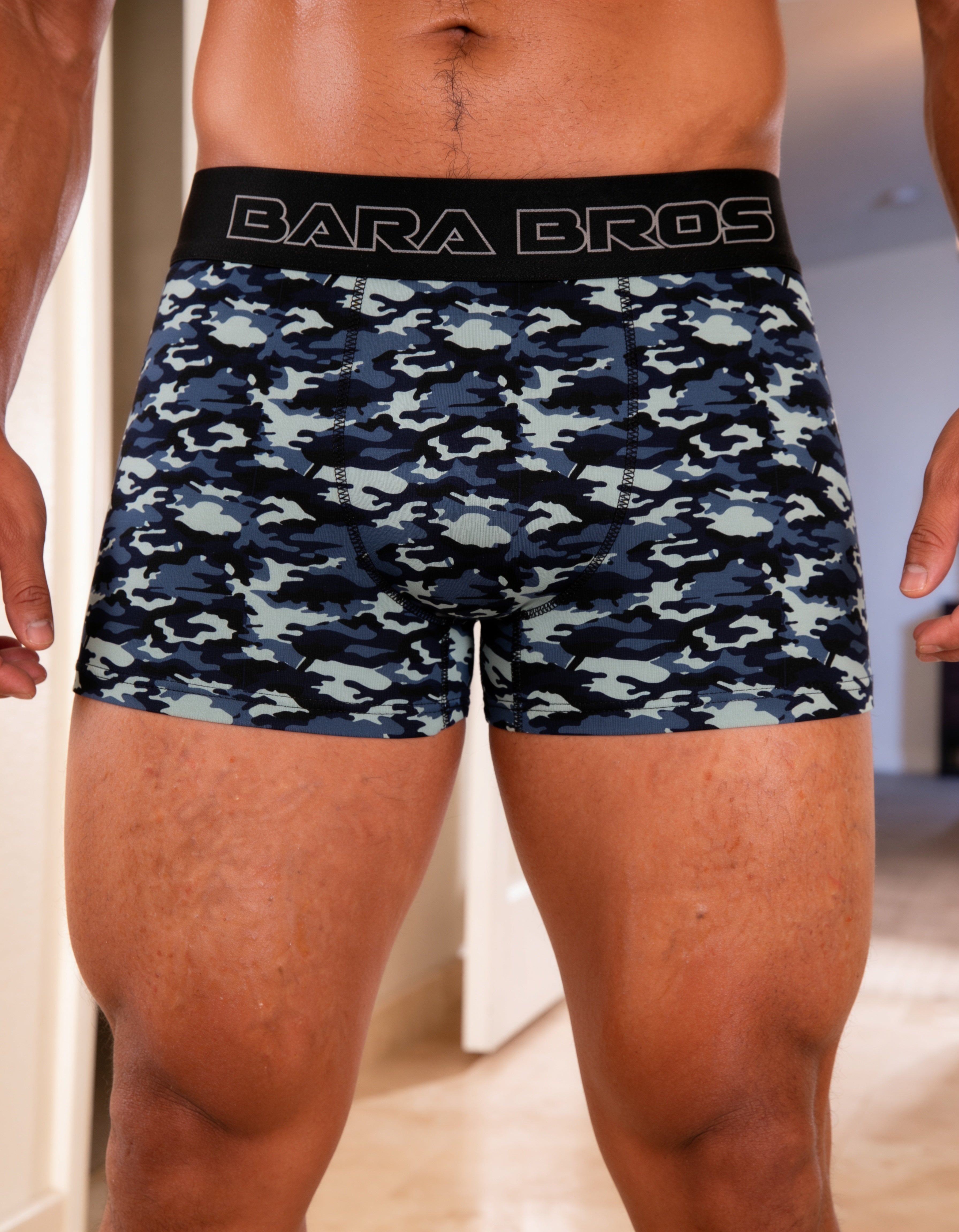 Navy Camouflage Men's Boxer Briefs Main image