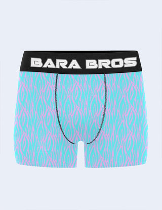 Pastel Contrast Tribal Stripe Men's Boxer Briefs