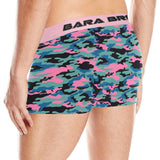 Pink And Blue Camouflage Men's Boxer Briefs - Bara Bros