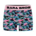 Pink And Blue Camouflage Men's Boxer Briefs - Bara Bros