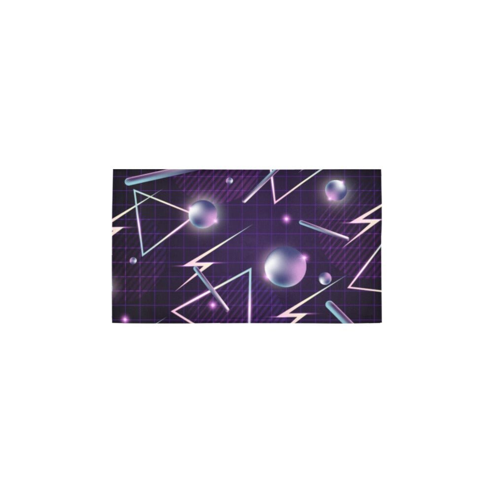 Retrowave Art Bath Rug 16''x 28'' Secondary image